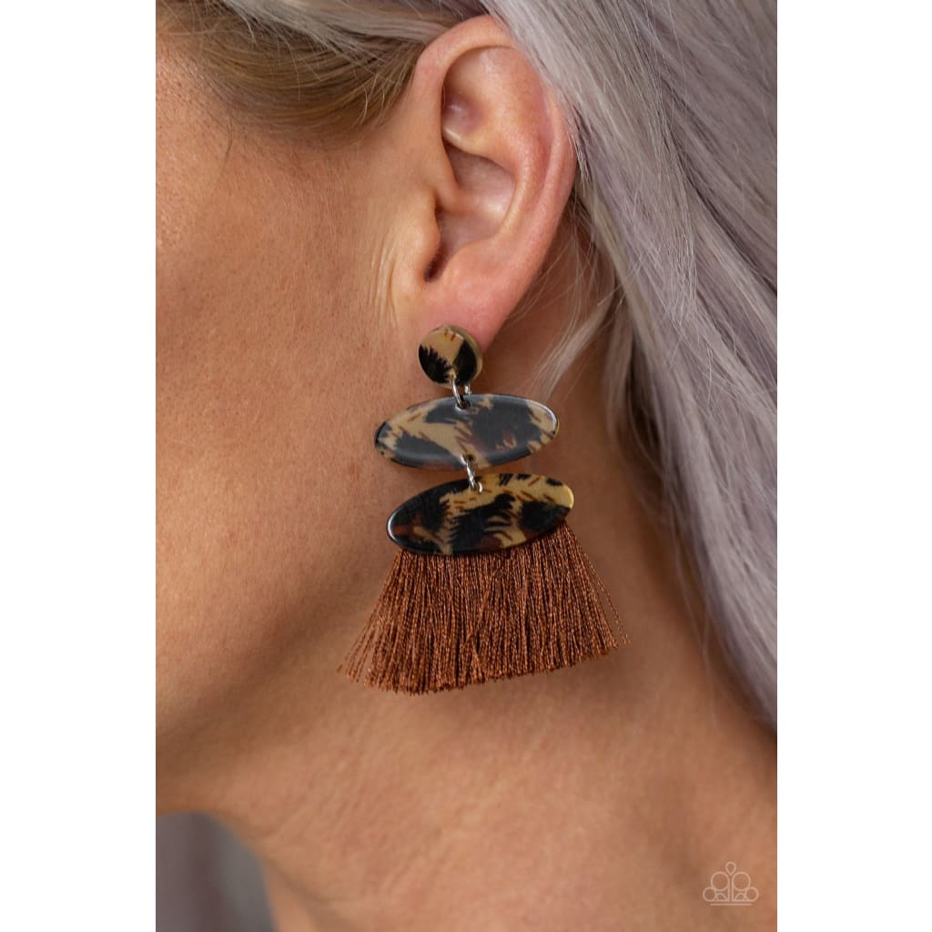 Paparazzi No One Likes A Cheetah - Brown - A Finishing Touch