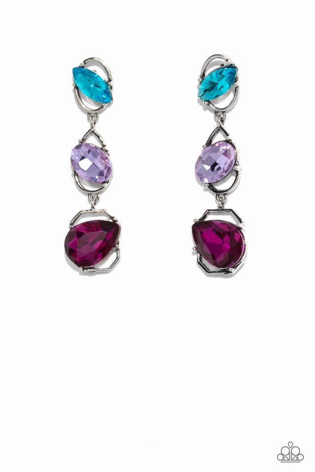 Paparazzi Dimensional Dance - Multi Earrings