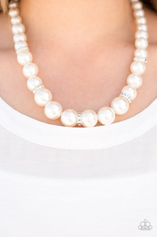 Paparazzi You Had Me At Pearls - White Necklaces