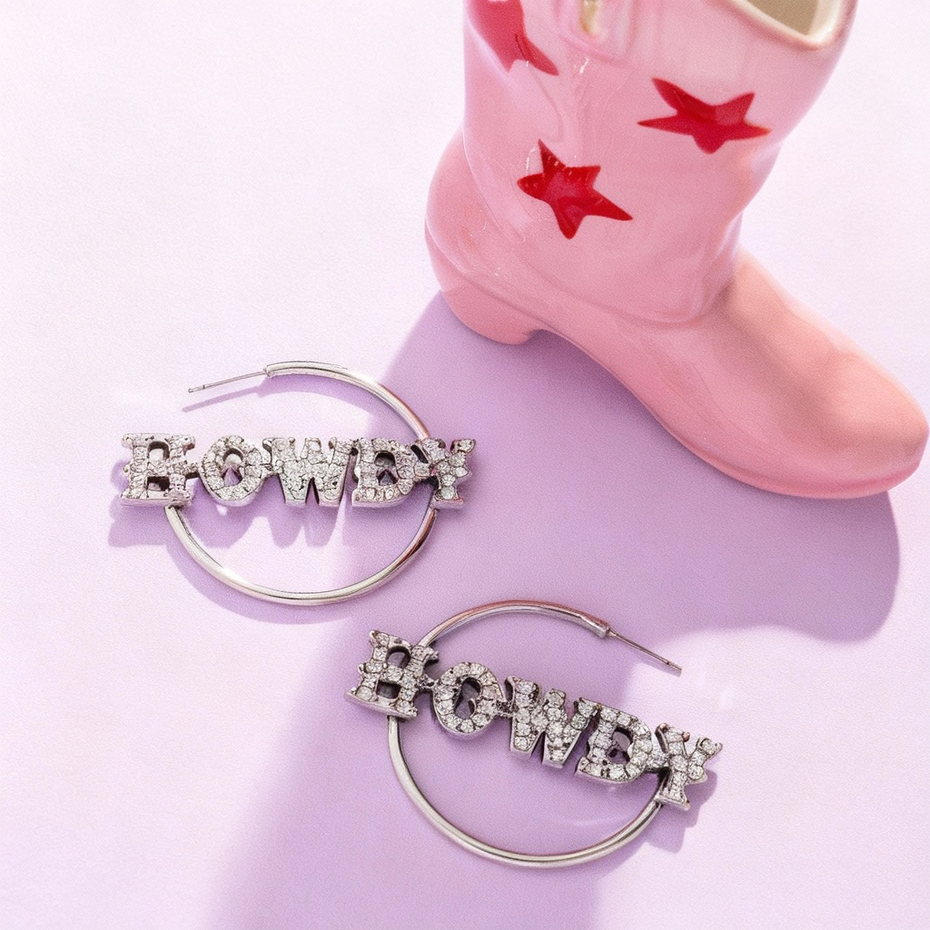 A Finishing Touch Howdy Hoedown - White Earrings