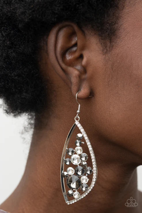 Paparazzi  Sweetly Effervescent - Silver  Earrings