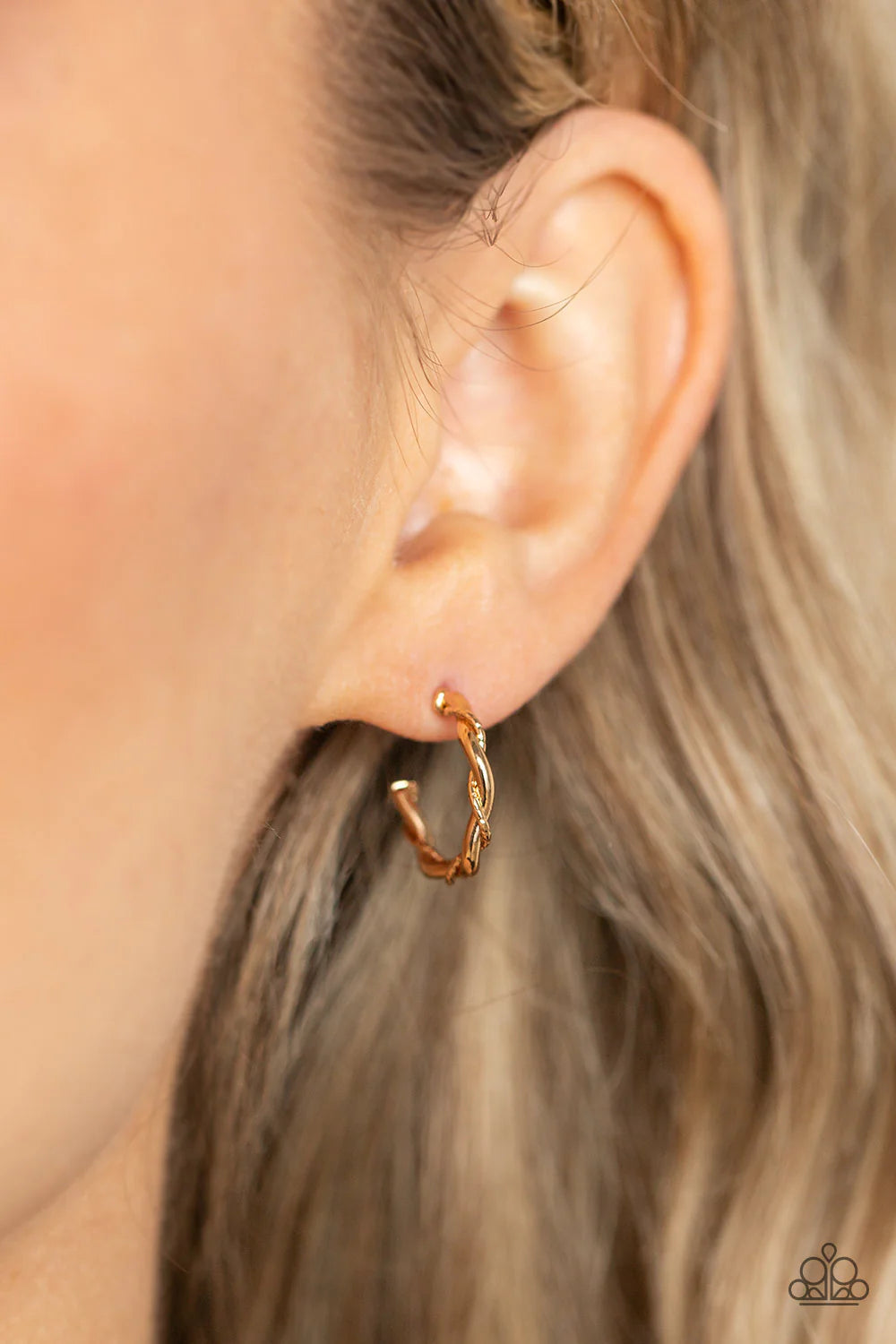 A Finishing Touch Irresistibly Intertwined - Gold Earrings
