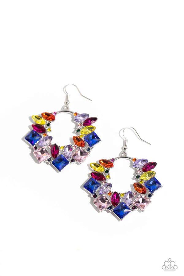 Paparazzi  Wreathed in Watercolors - Multi Earrings