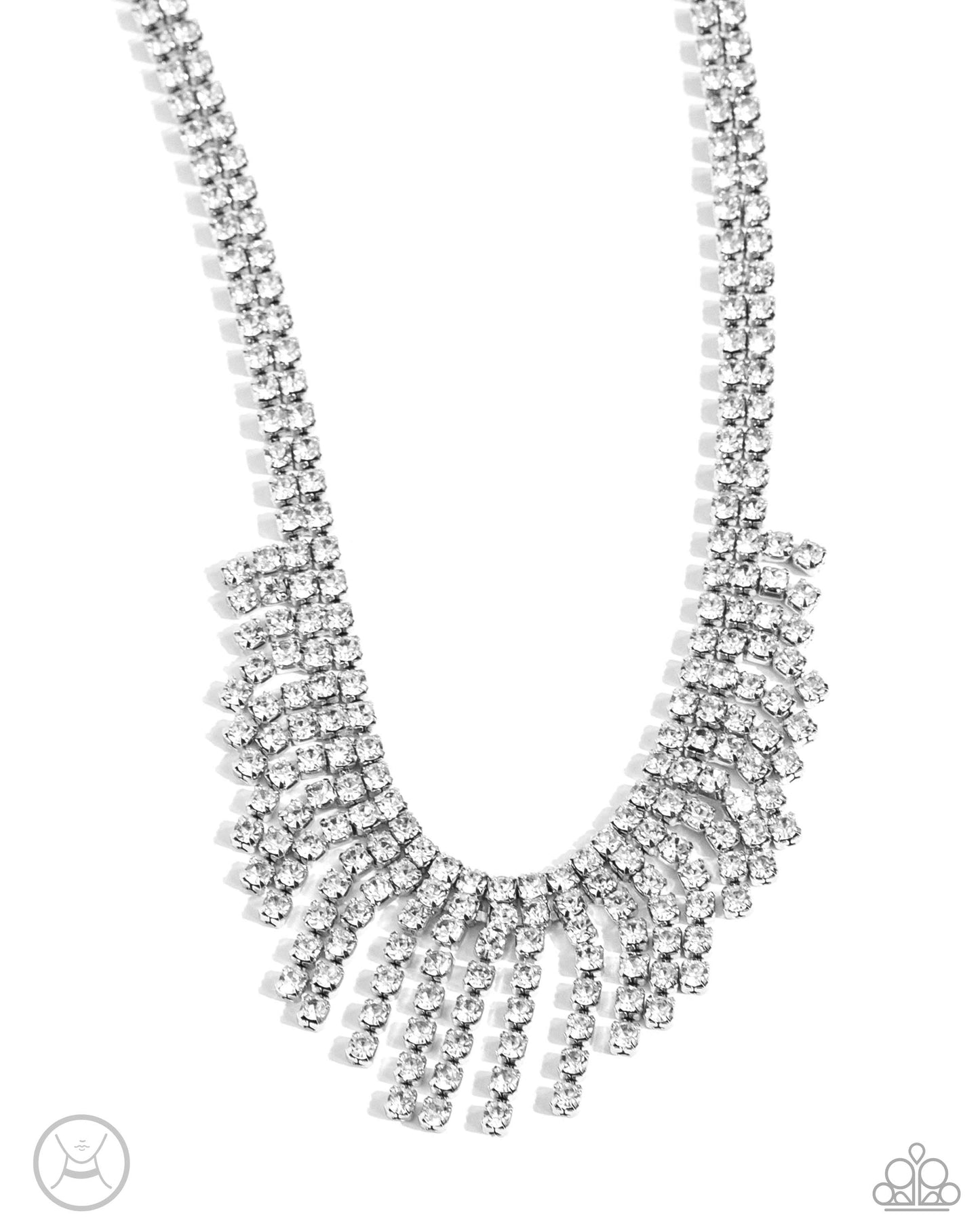 Paparazzi Daring Decadence - White Necklace