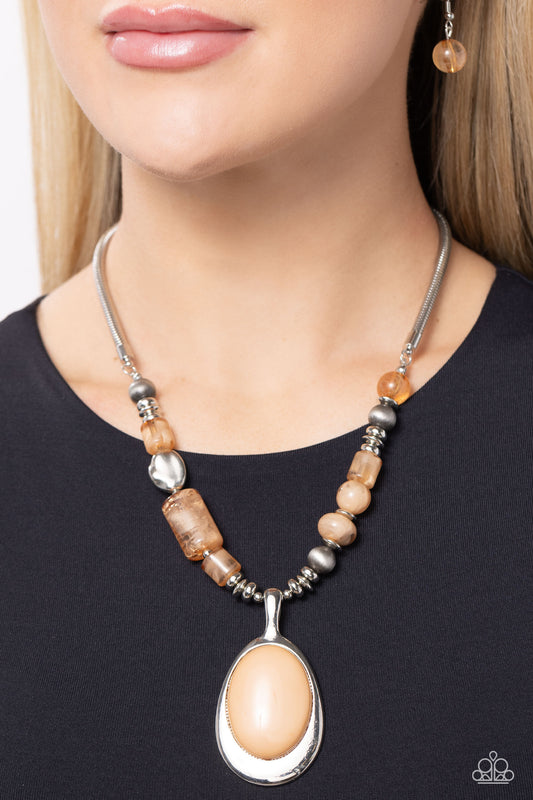 Paparazzi Captivating Composition - Brown Necklace