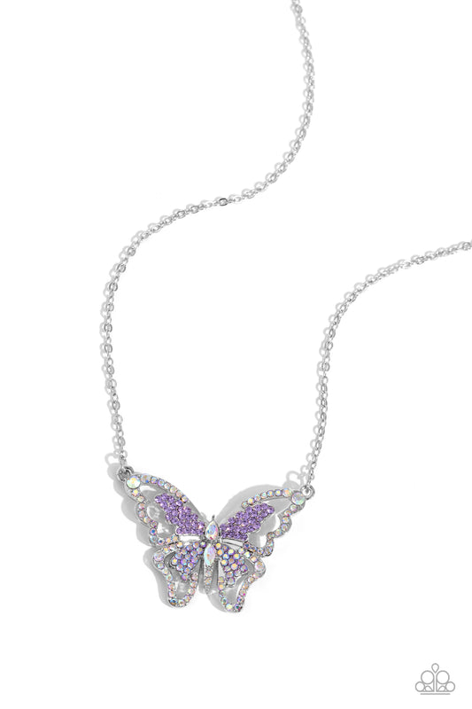 Paparazzi Weekend WINGS - Purple Necklace