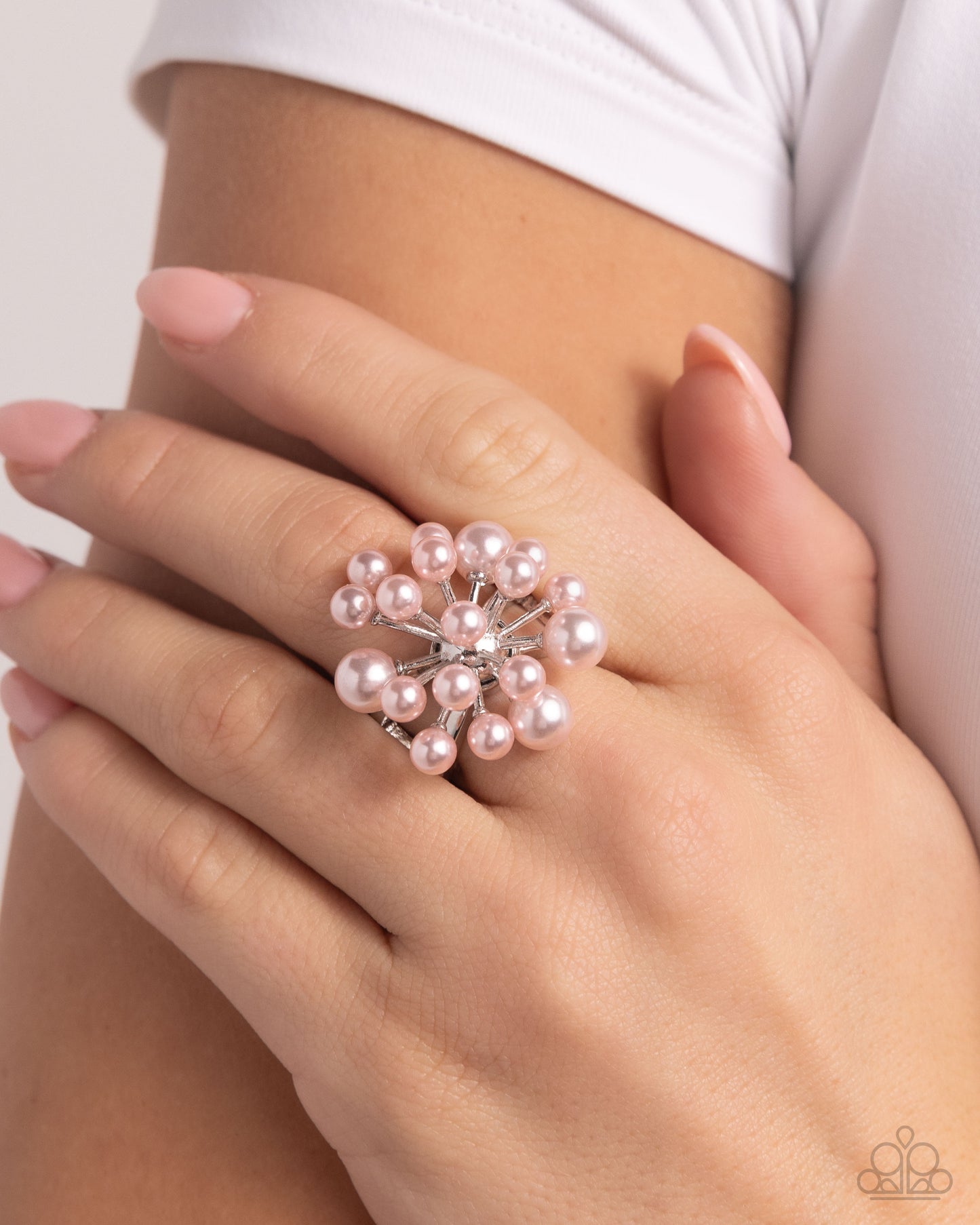 Paparazzi Bubbly Beau - Pink Ring