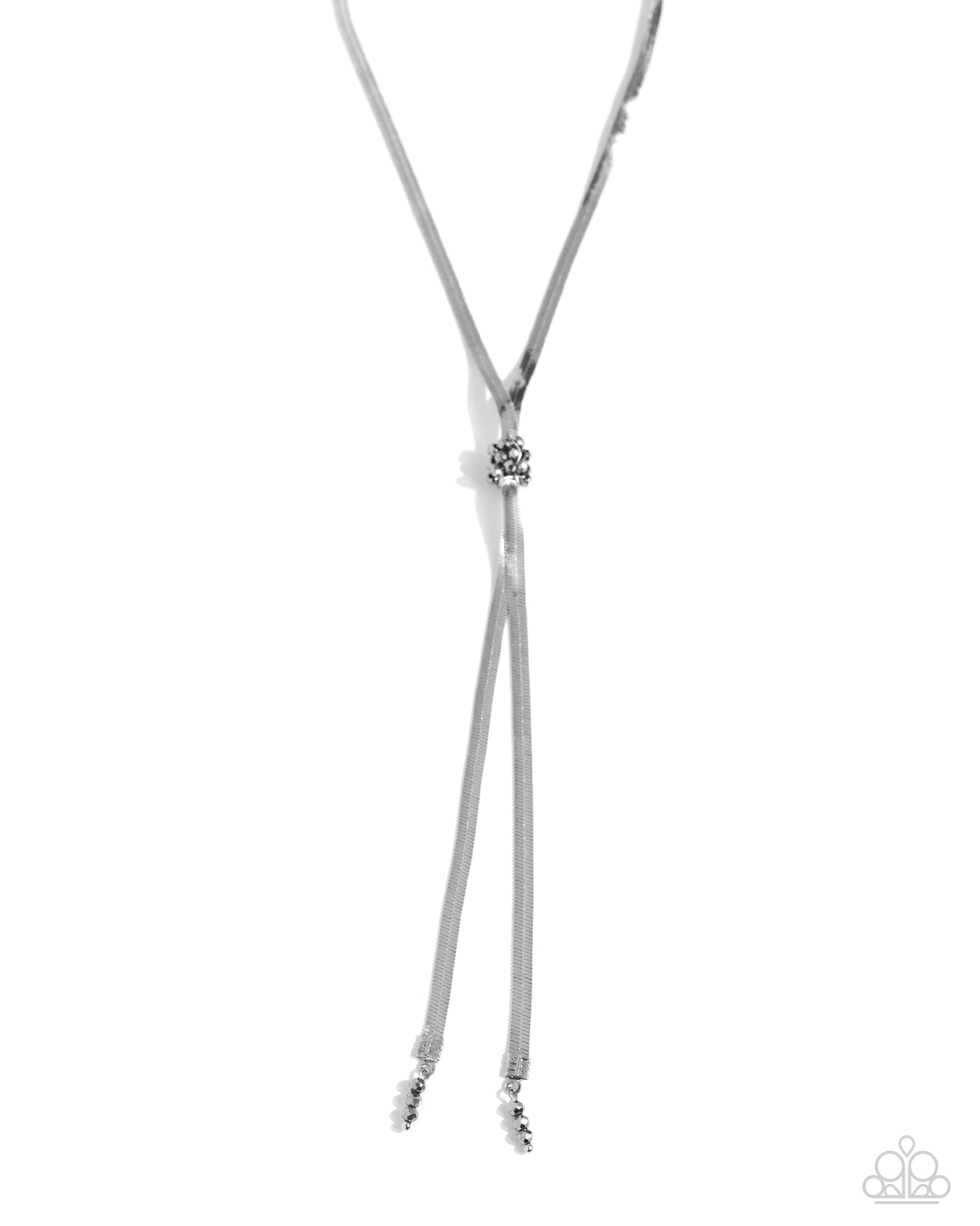 Paparazzi Corporate Cascade - Silver Necklace