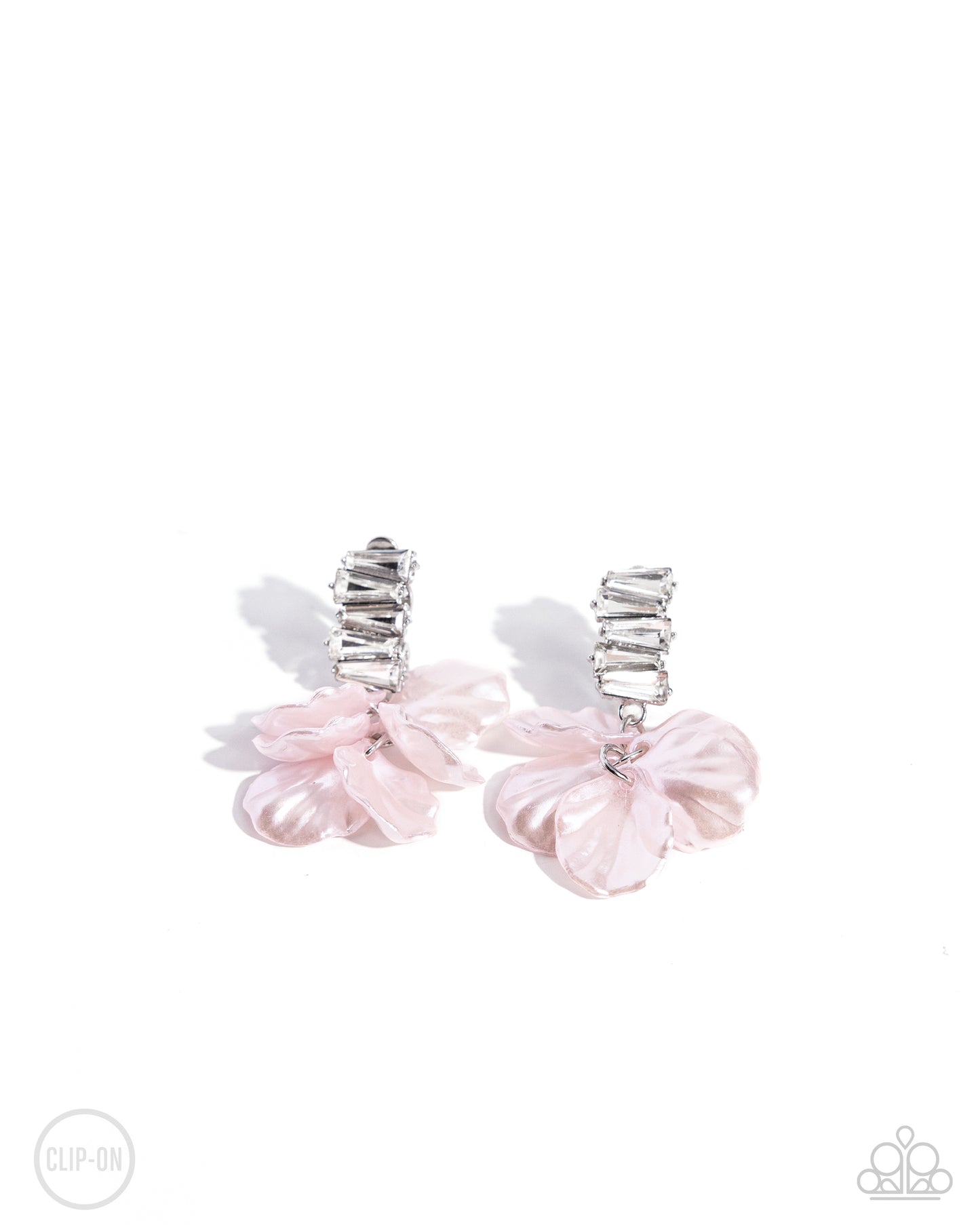 Paparazzi Stacked Sprigs - Pink Earrings