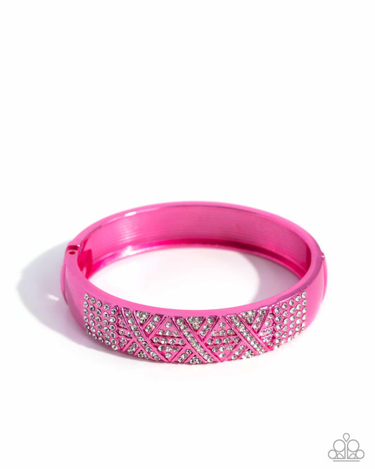 Paparazzi Refulgent Rebel - Pink Bracelet