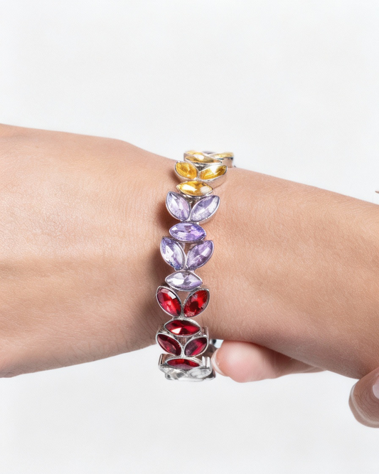 A Finishing Touch Gilded Gardens - Multicolor Bracelet - Pink Diamond Life of The Party Exclusive