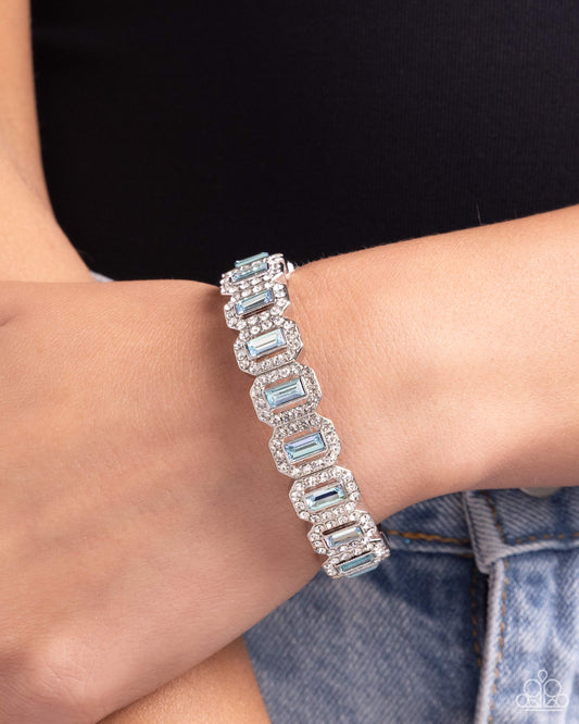 A Finishing Touch Gasp-Worthy Glitter - Blue Bracelet