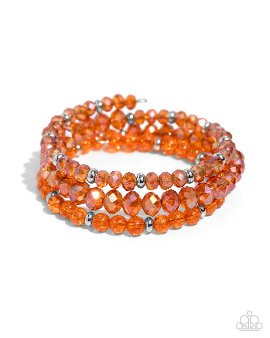 Paparazzi Cultured Cause - Orange Bracelet