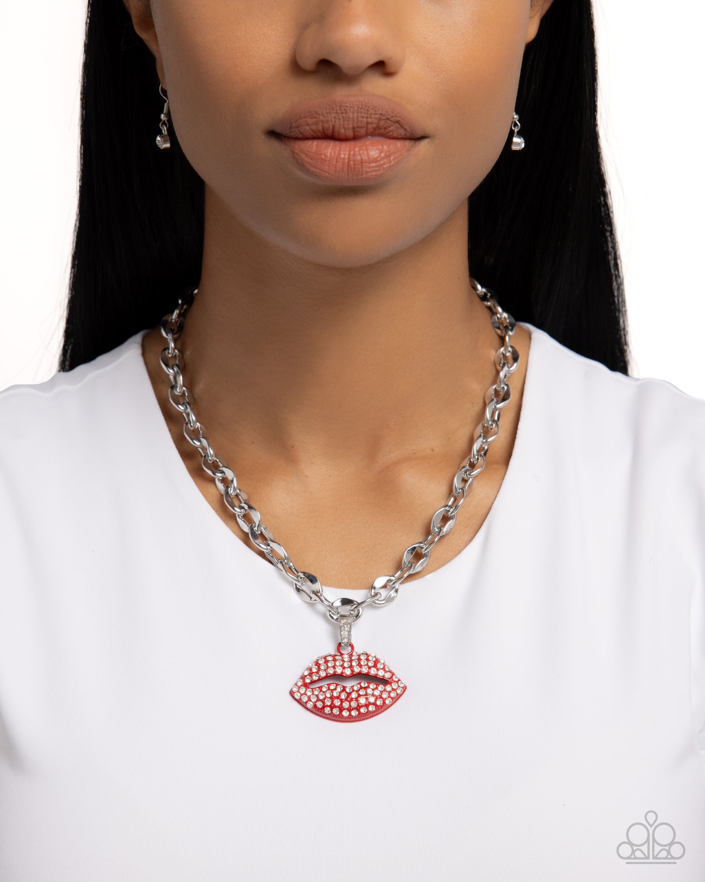 Keepsake Kisser - Red Necklace