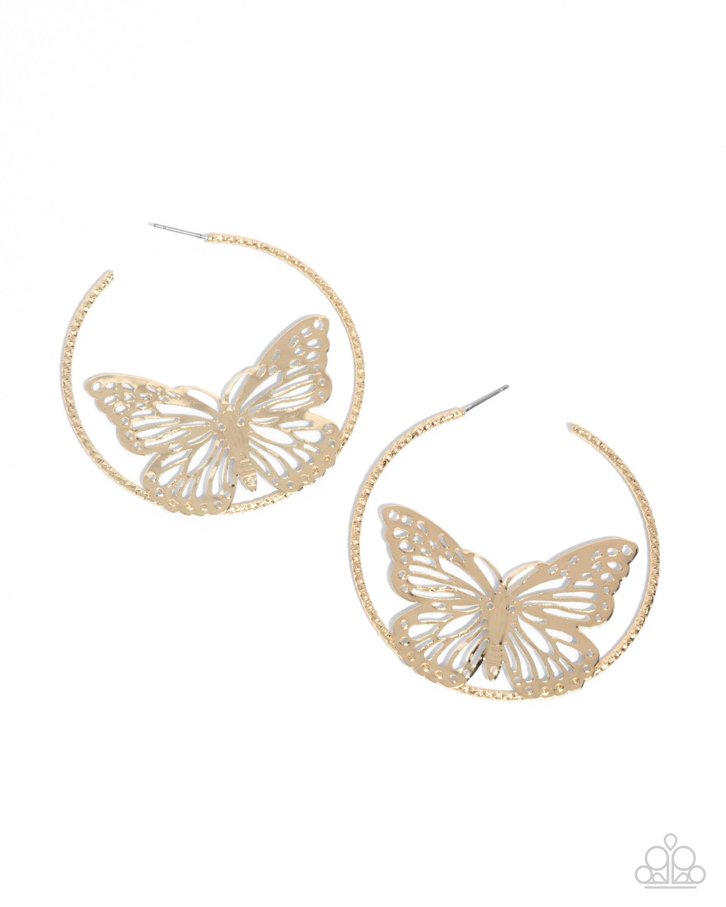 Paparazzi Aerial Alias - Gold Earrings