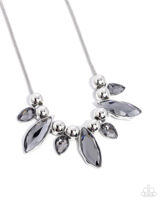 Paparazzi Unrivaled Edge - Silver Necklace