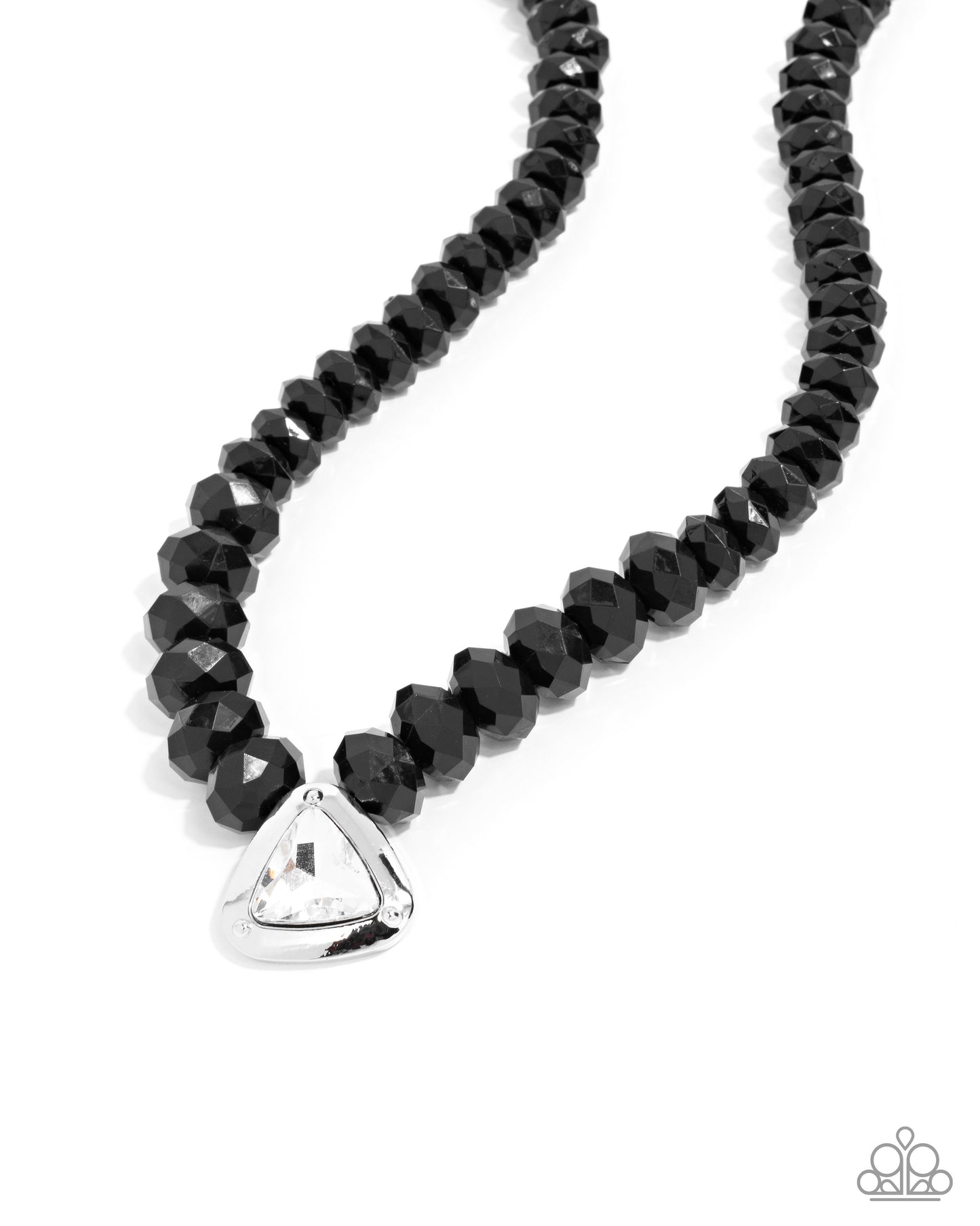 Paparazzi Trailblazing Triangle - Black Triangle Necklace