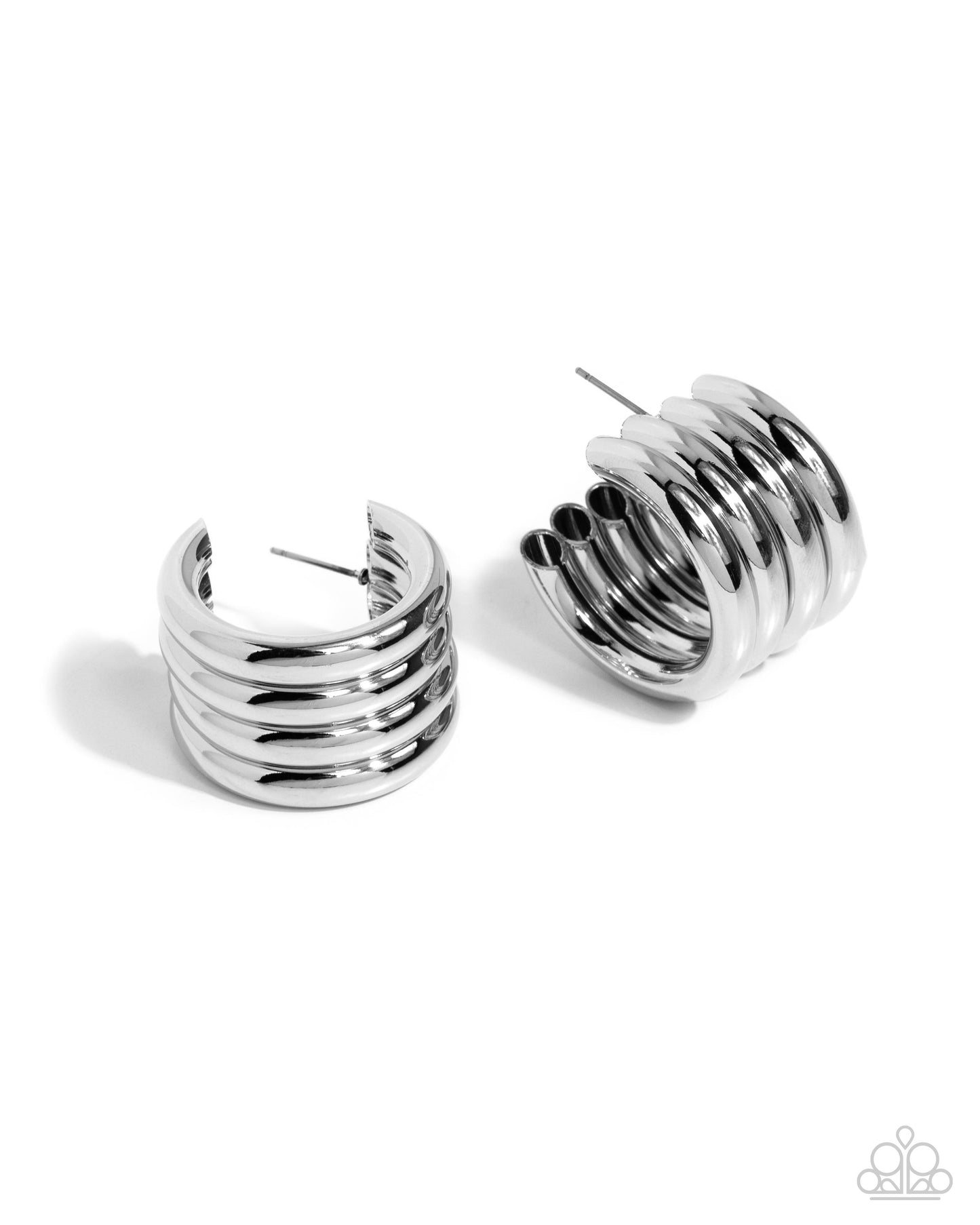 A Finishing Touch Continuous Construction - Silver Earrings