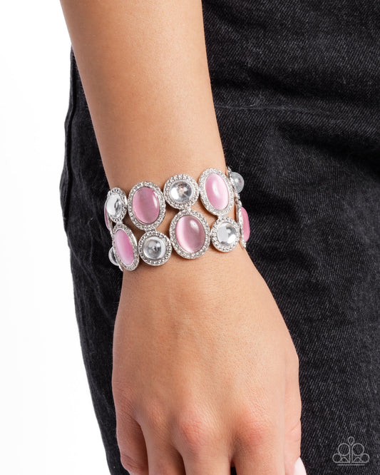 A Finishing Touch Affixed Appeal - Pink Bracelet