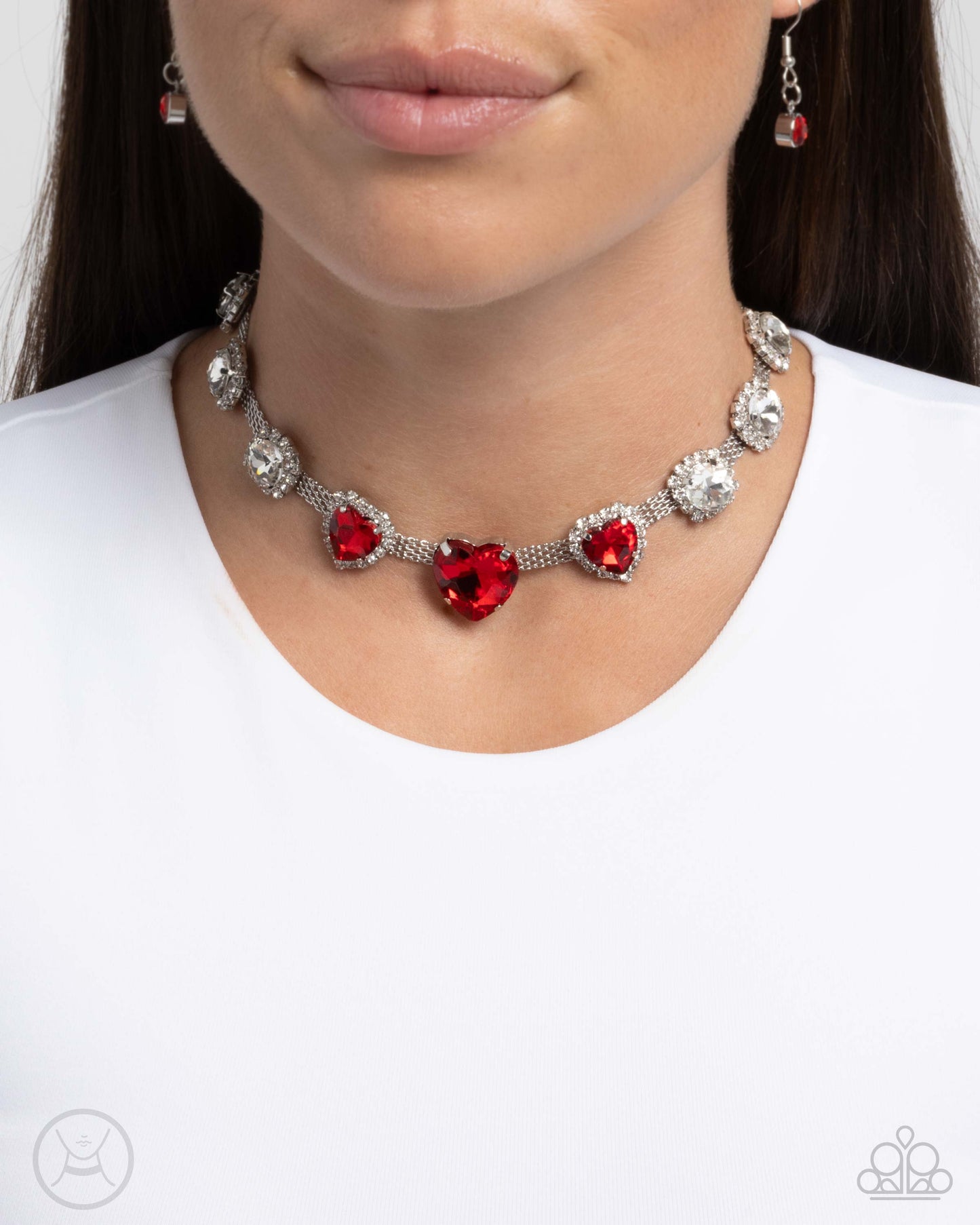 Paparazzi Valentines Vibe - Red Necklace