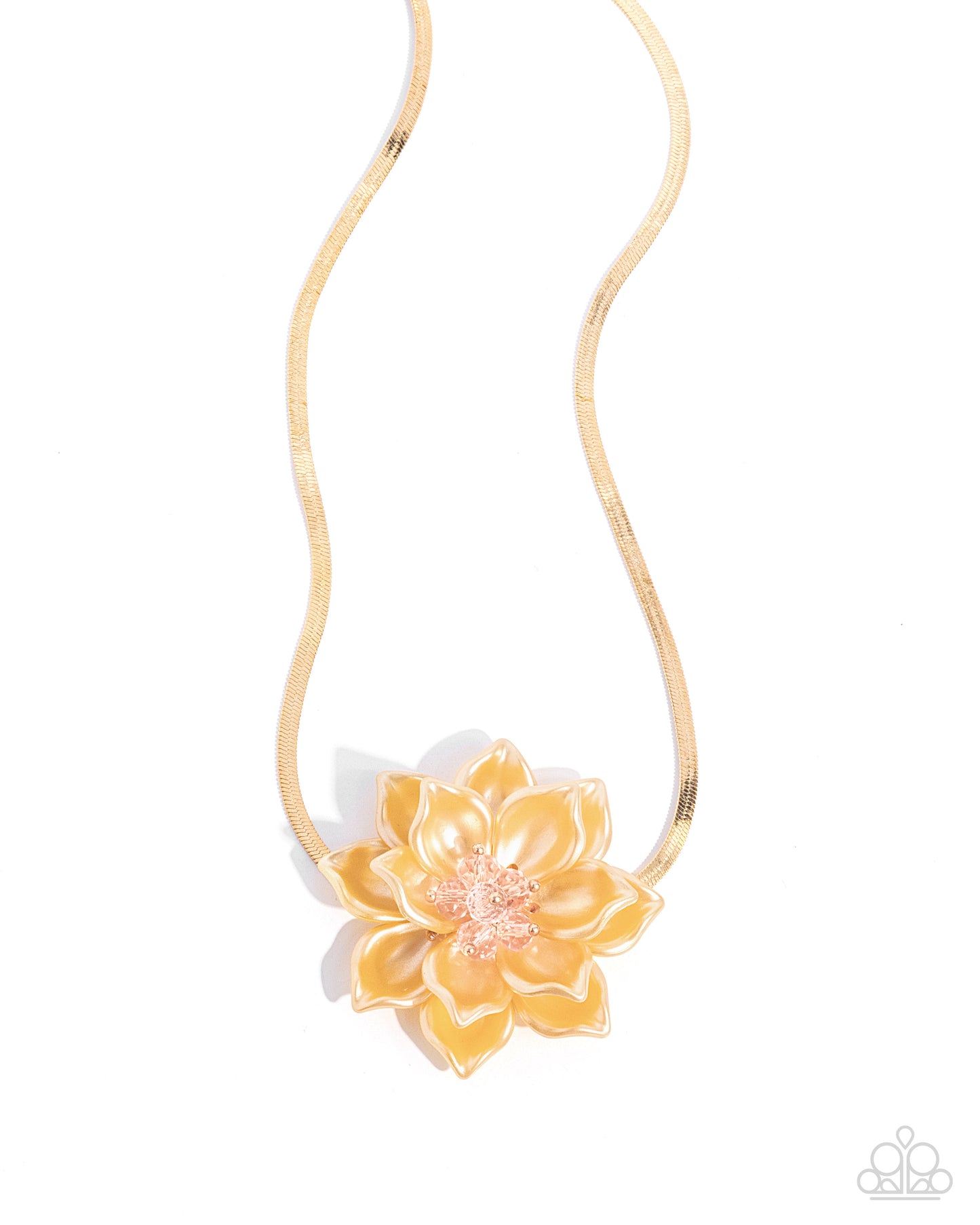 Paparazzi Banquet Blossom - Yellow Necklace