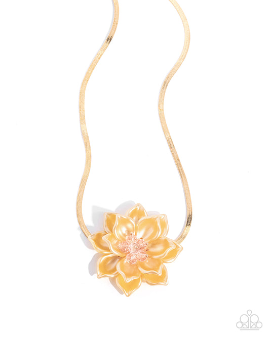 Paparazzi Banquet Blossom - Yellow Necklace