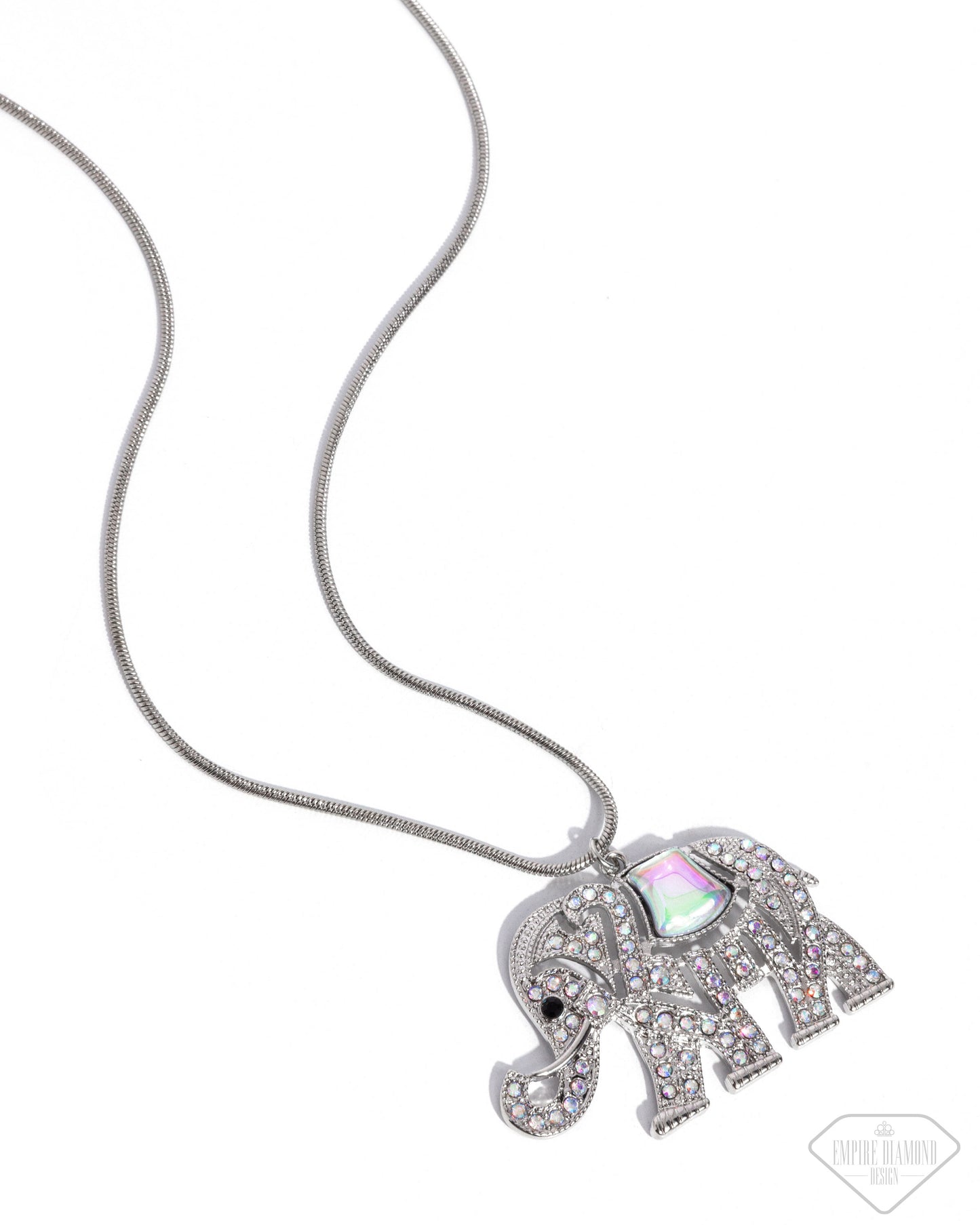 Paparazzi Unforgettable Shimmer - Multi Elephant Necklace - Empire Diamond Exclusive