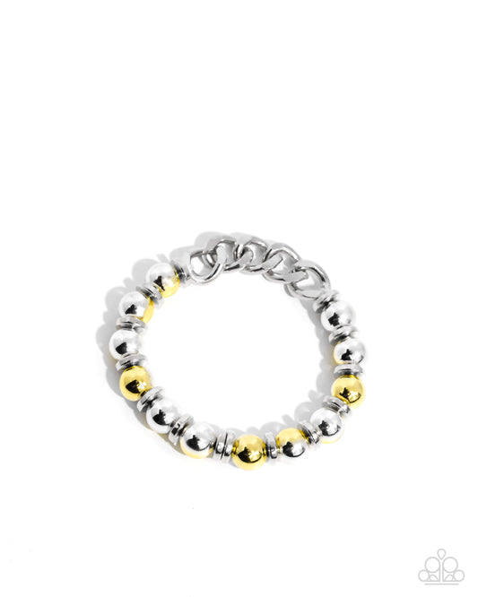 Paparazzi Mixed Company - Yellow Bracelet