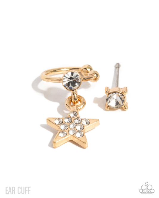 A Finishing Touch Cosmic Cool - Gold Earring and Cuff