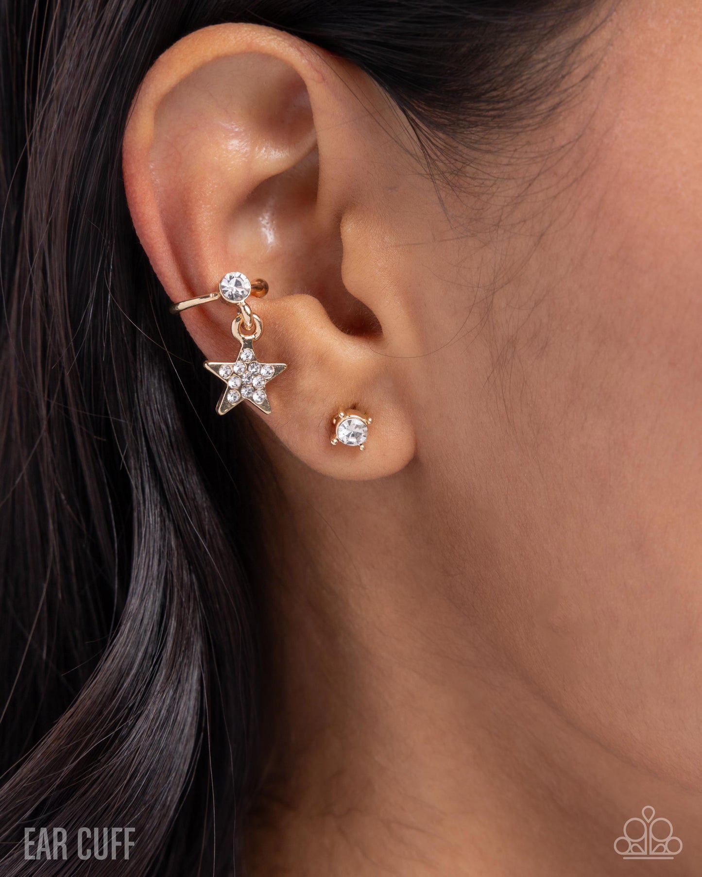 A Finishing Touch Cosmic Cool - Gold Earring and Cuff