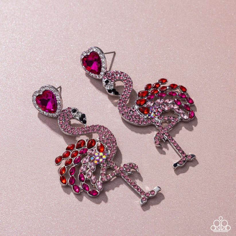 A Finishing Touch Flamingo Freestyle - Pink Earring