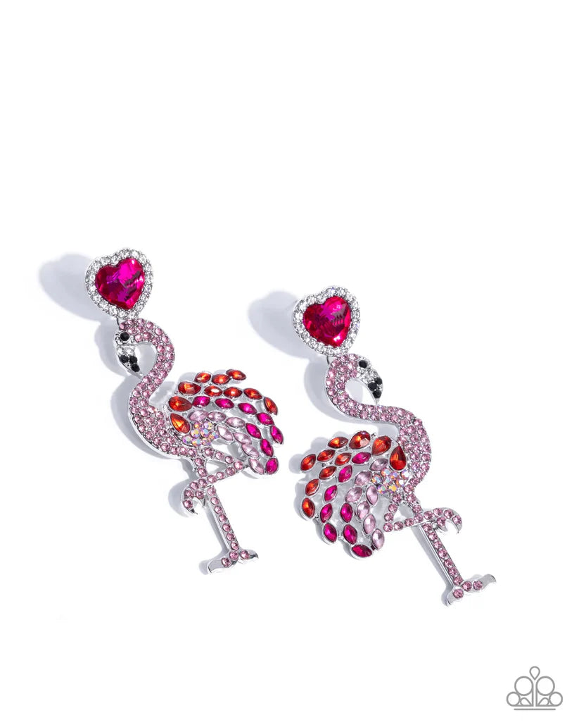 A Finishing Touch Flamingo Freestyle - Pink Earring