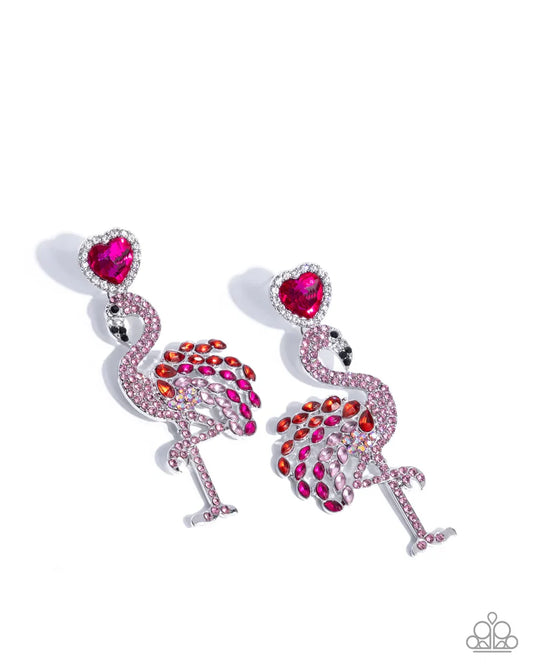 A Finishing Touch Flamingo Freestyle - Pink Earring