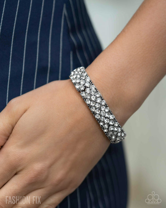 A Finishing Touch Prismatic Perspective - White Bracelet