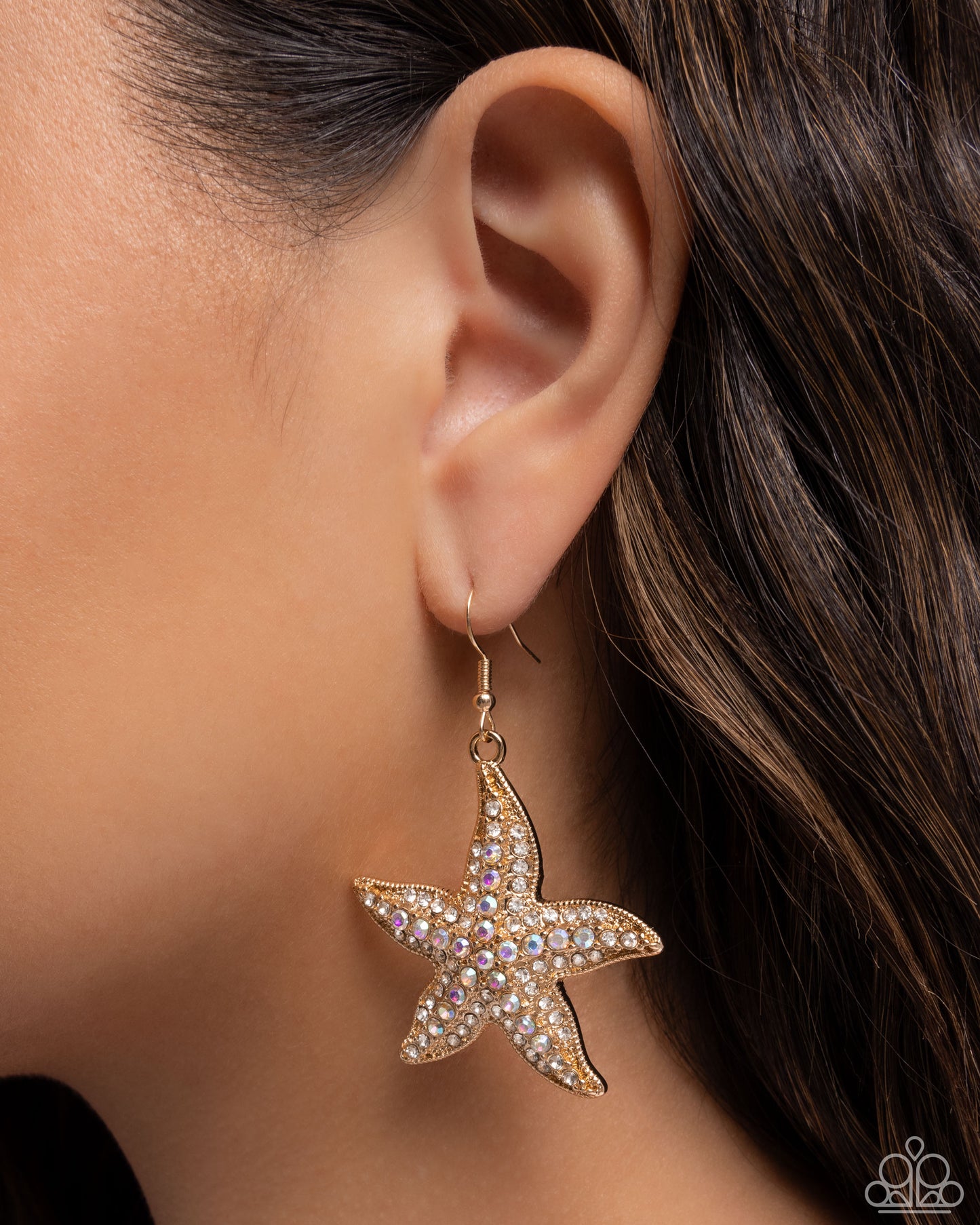 A Finishing Touch Starfish Spectacle - Gold Earrings