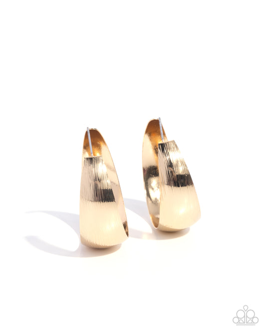 A Finishing Touch Subtle Sheen - Gold Earrings