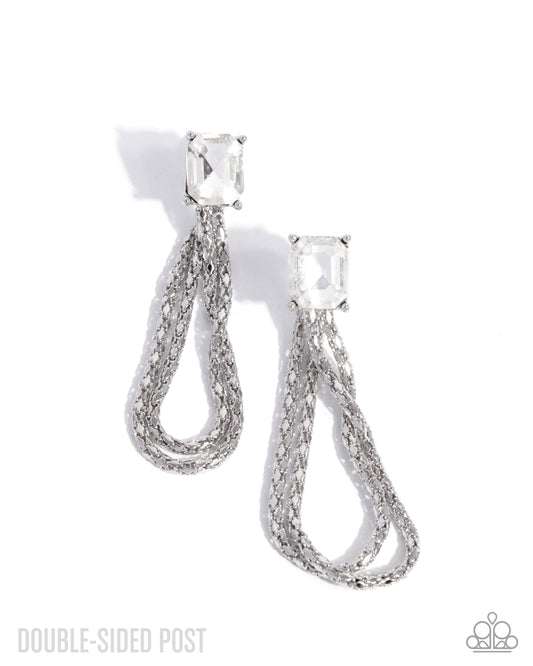 A Finishing Touch Cascading Collection - White Earrings