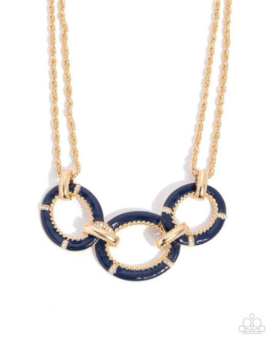 A Finishing Touch Teamwork Makes the Dream Work - Blue Necklace