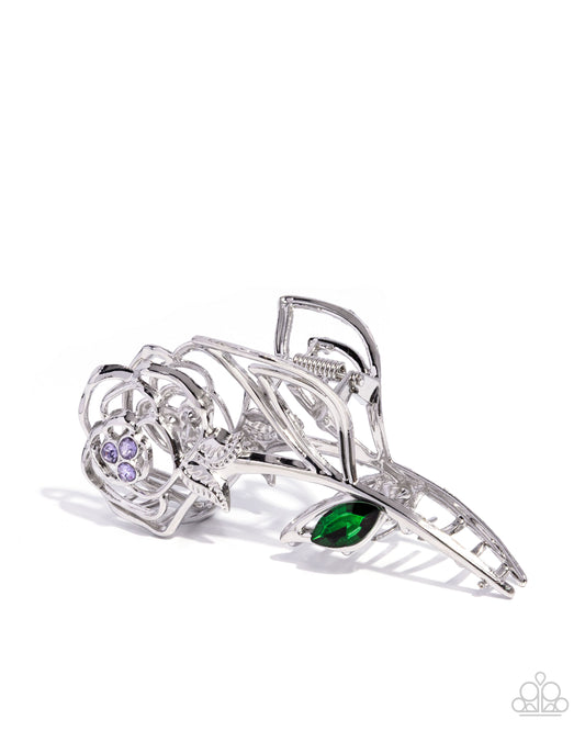 A Finishing Touch Model ROSE - Purple Hairclip