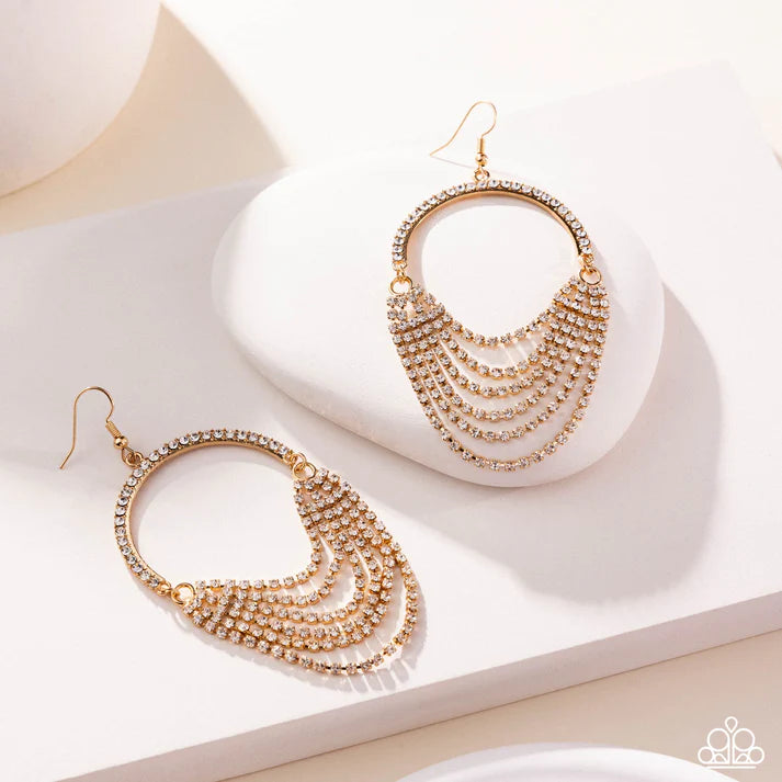 A Finishing Touch Ostentatious Opulence - Gold Earrings