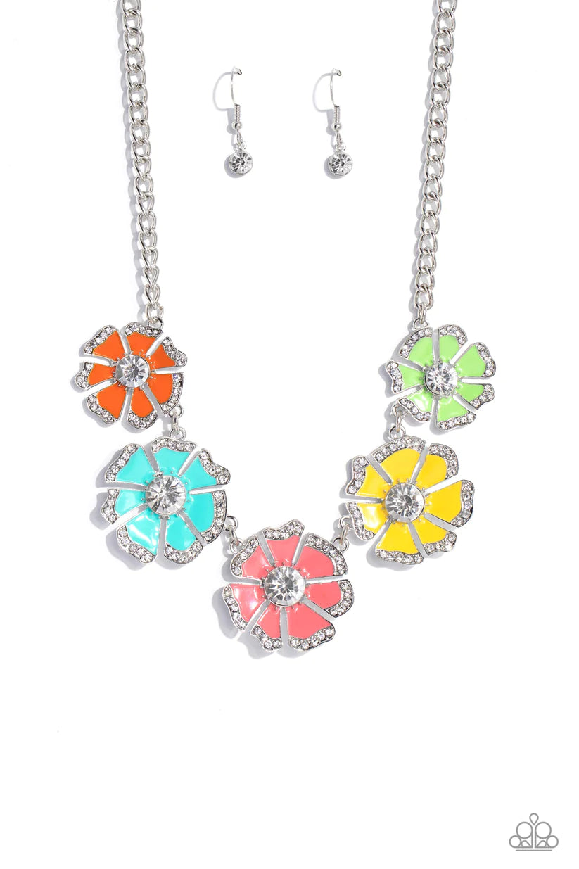 Paparazzi Playful Posies - Multi Necklace