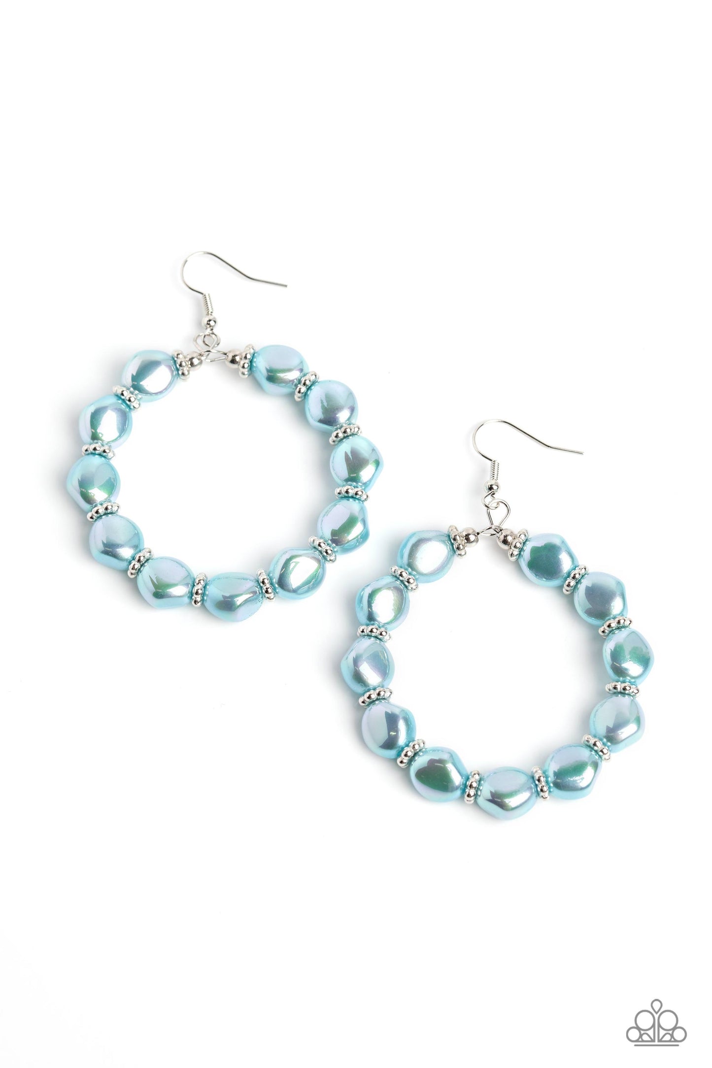 Paparazzi The PEARL Next Door - Blue Earrings 