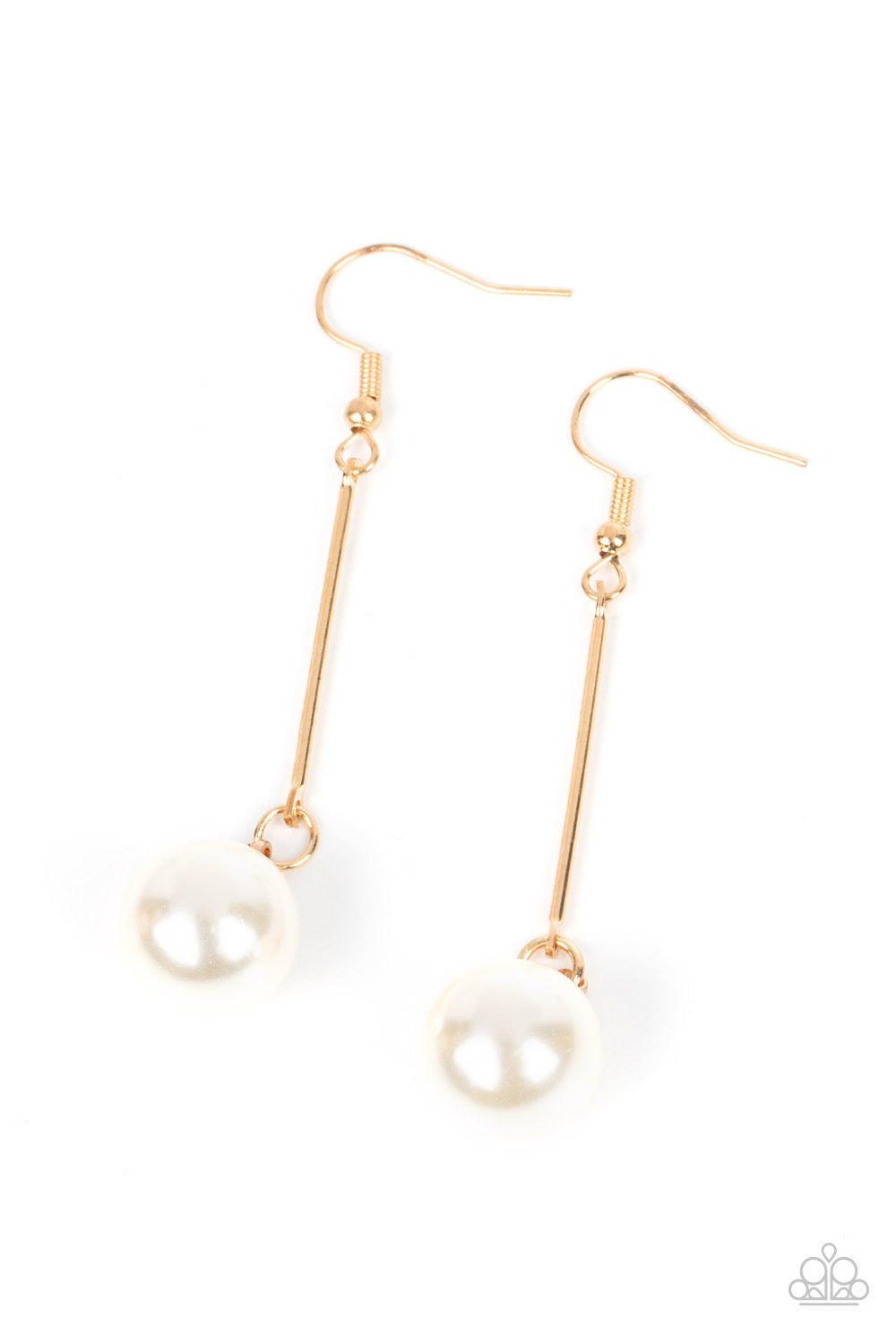 Paparazzi Pearl Redux - Gold Earrings   