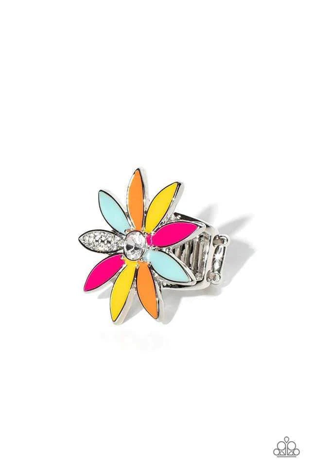 Paparazzi Lily Lei - Colorful Ring Paparazzi jewelry image