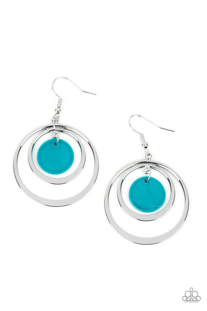 Paparazzi Mai Tai Tango - Blue Earring