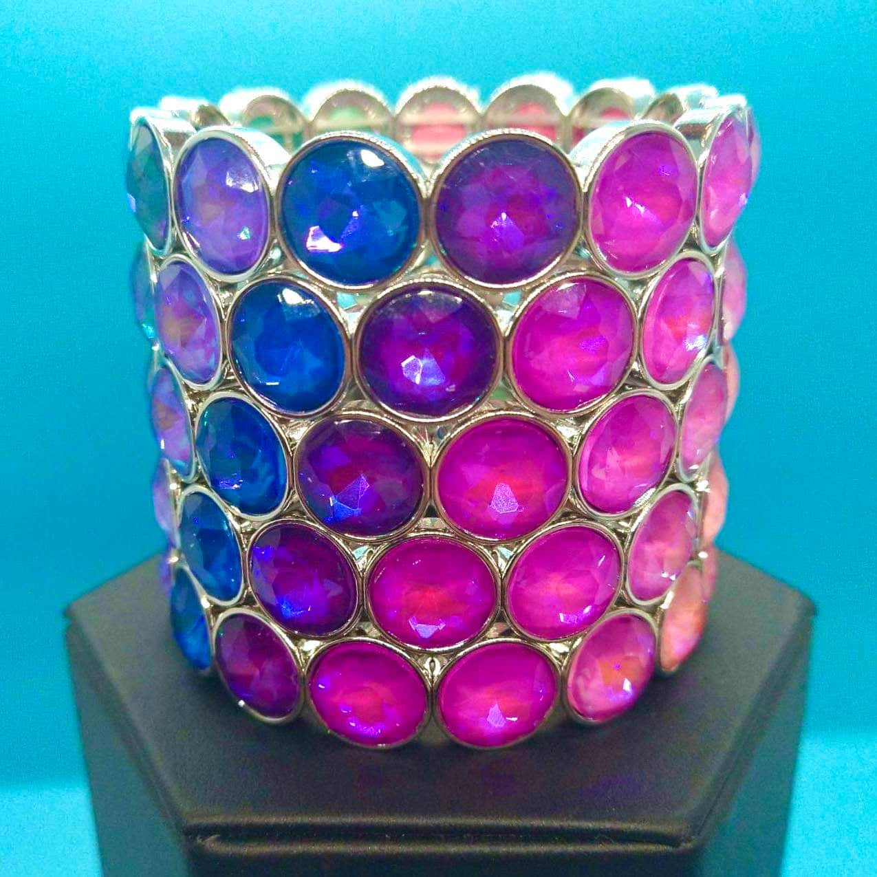 Paparazzi Radiant on Repeat  -  Multi Bracelet -    Pink Diamond Life of the Party Exclusive