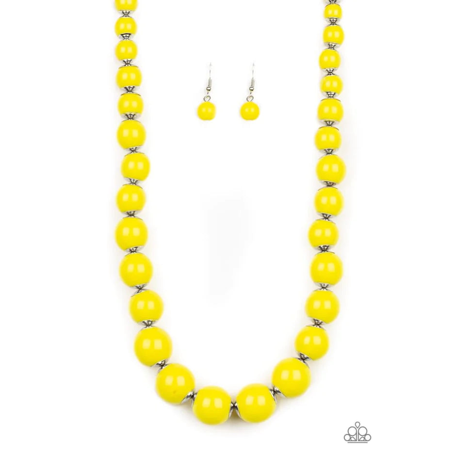 Paparazzi Everyday Eye Candy - Yellow Necklace