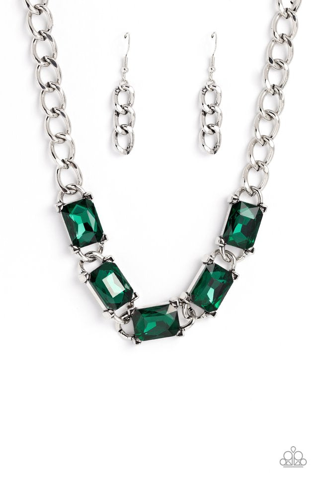 Paparazzi Radiating Review  Green Necklace & Dazzling Debut - Green Bracelet 2 Piece Set