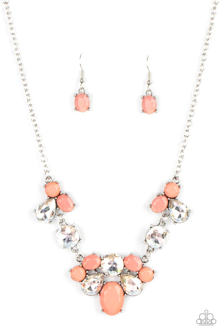 Paparazzi Ethereal Romance - Orange Necklace