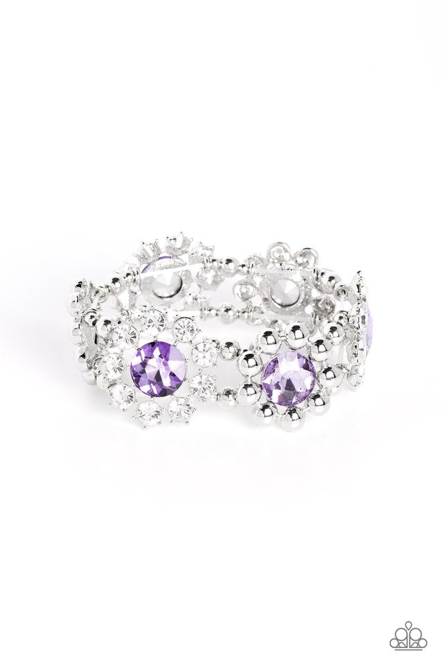 Paparazzi Pact of Petals - Purple Bracelet